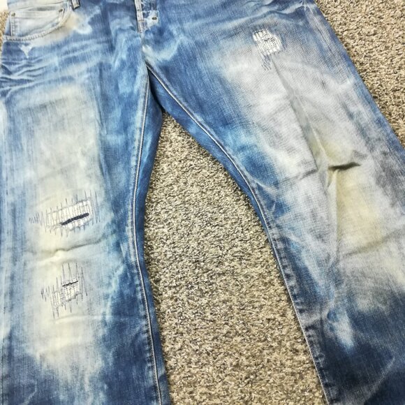 PRPS Jeans Bruised Never Broken Indigo Distressed 42x35 (Fits 44x35) - Picture 3 of 13